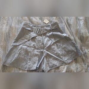 Club Monaco Shorts, Size 4, Women, Baby Blue, Belt, New With Tags, NEW!